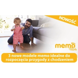 Sandałki Memo start  Mini 1JE kolor róż do nauki chodzenia